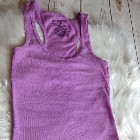 Lavender Racerback Stretch Tank Top Womens Size SM - Picture 3 of 7